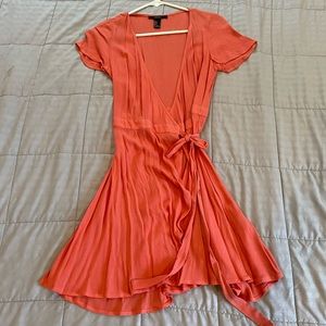Small Coral Pink Colored Forever 21 Dress - Small